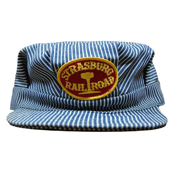 Strasburg Railroad Other - Vintage Strasburg Railroad Railway Hat Utility Cap Fitted 7 1/2 Made in USA